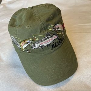 Alaska embroidered salmon cap